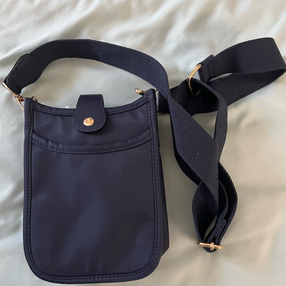 NEW navy crossbody purse